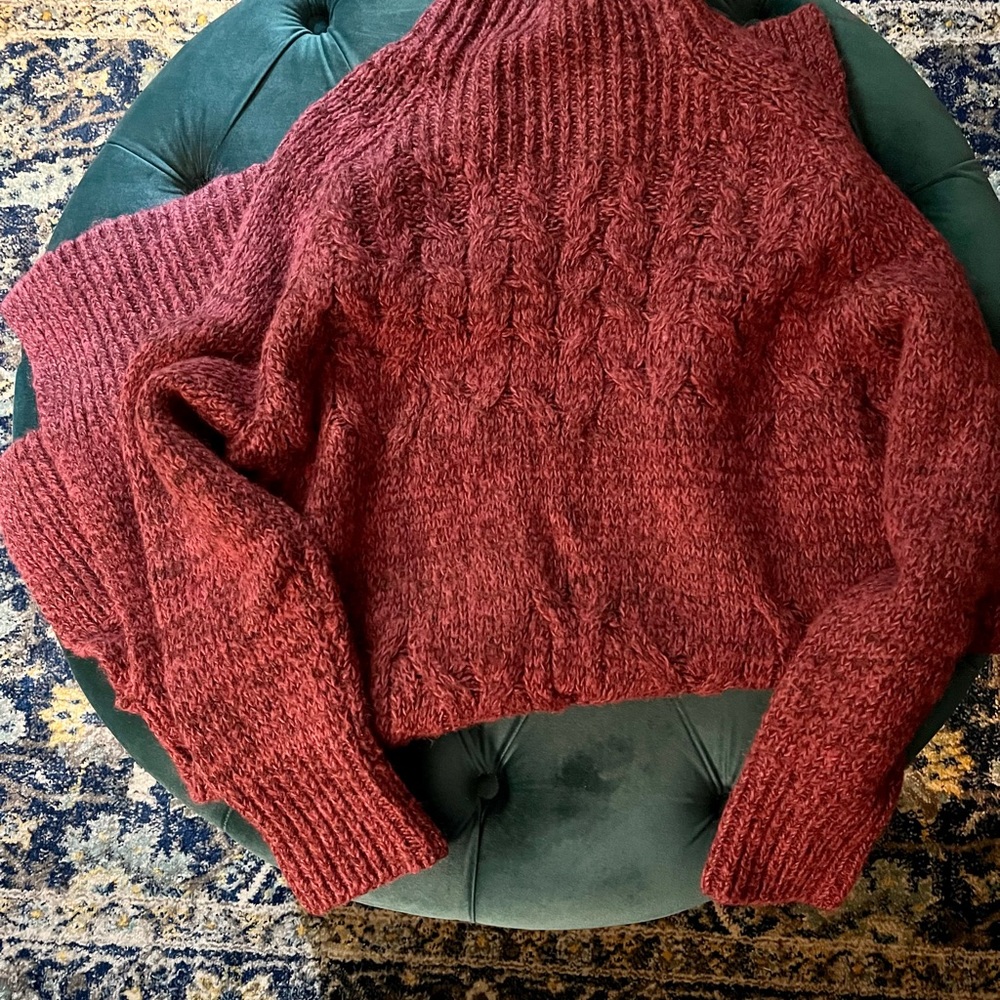 Free People Raspberry Sweater Tunic - Picture 2 of 3